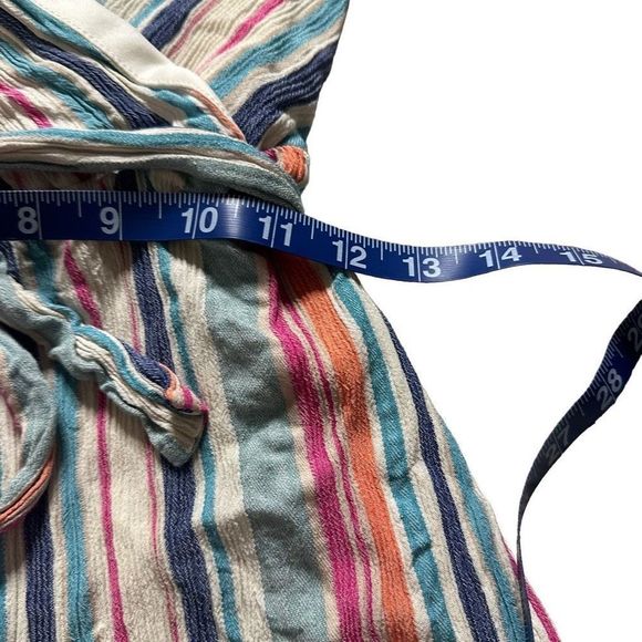 STACCATO white romper with multicolored stripes SIZE MEDIUM - Picture 7 of 8